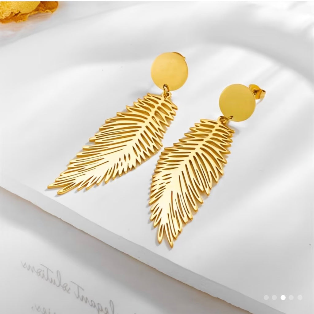 Feather earrings
