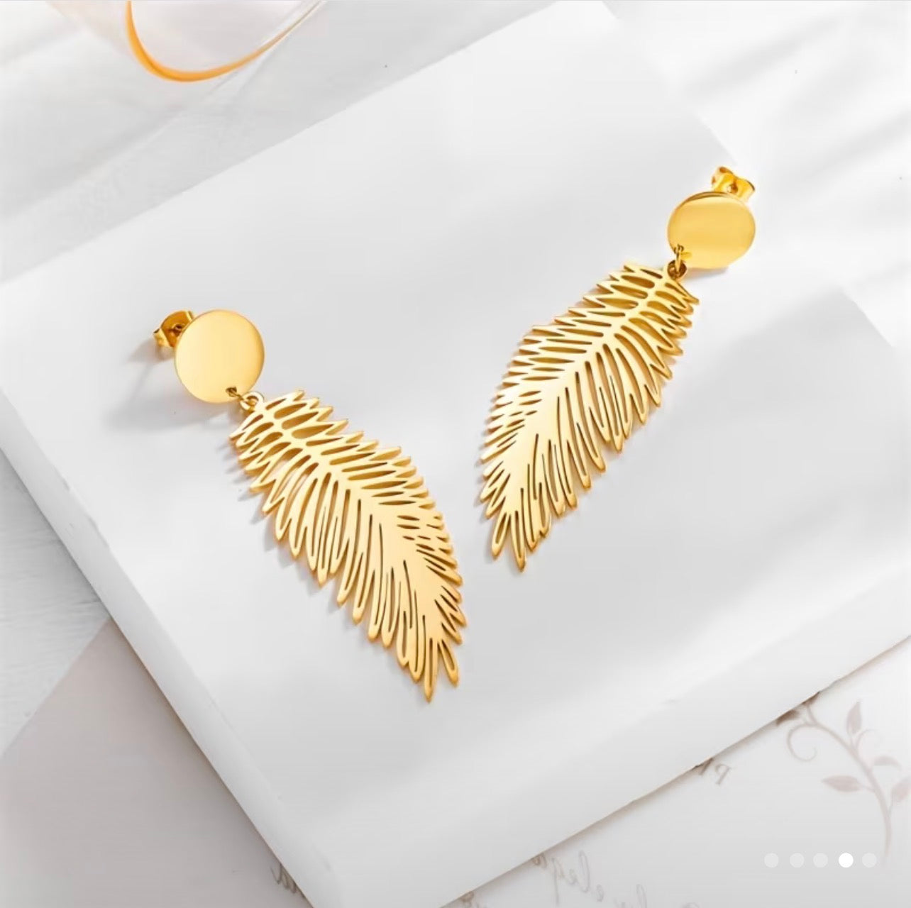 Feather earrings