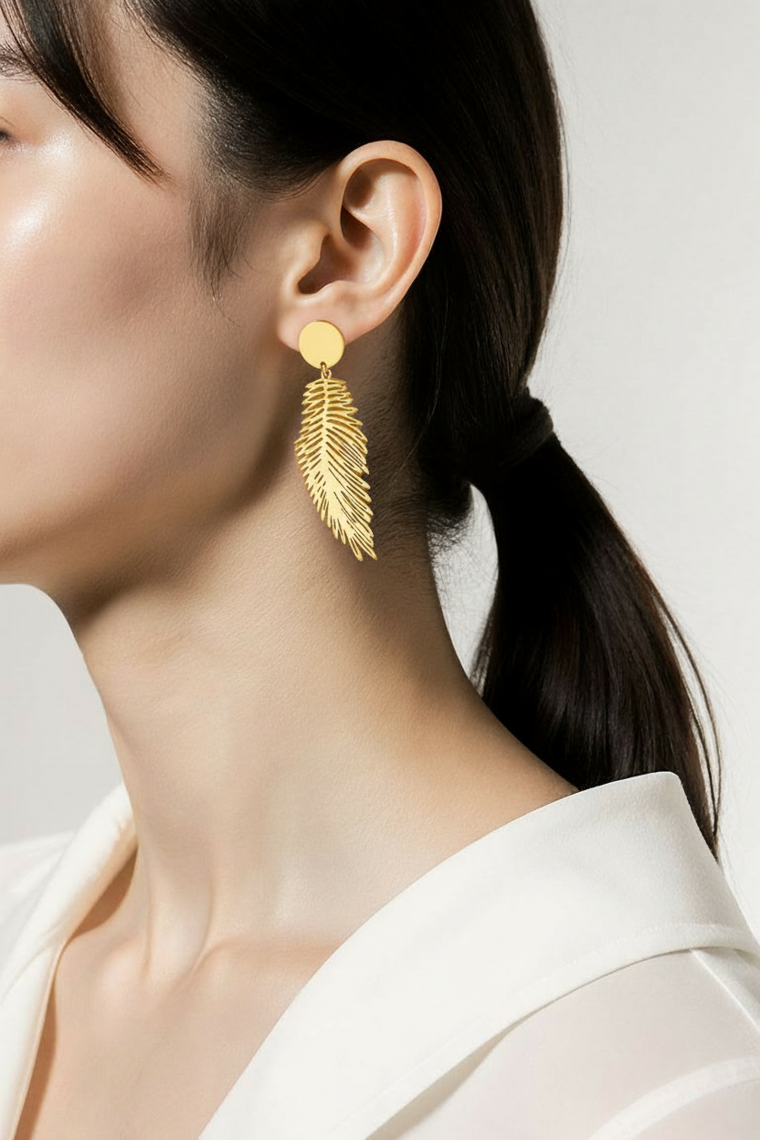 Feather earrings