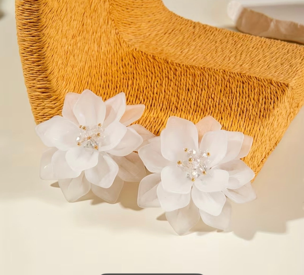 White Lotus Earrings