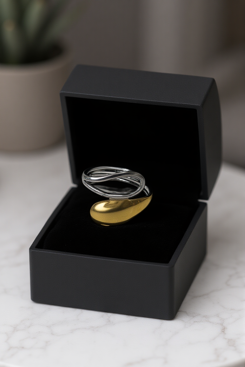 Zaya two tone ring